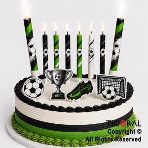 KIT DECO TORTA FUTBOL (12 UNIDADES)